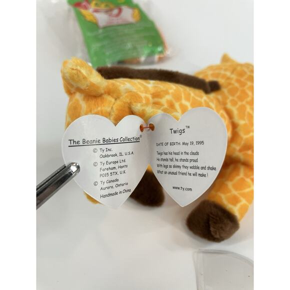 Ty Beanie Babies Bundle (2pcs) Twigs And Twigs McDonald’s Teenie Beanie Toy 1998 - Picture 15 of 15